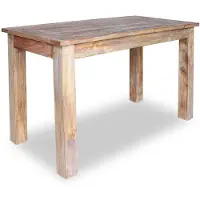 vidaXL Table de salle à manger Bois massif recyclé 120 x 60 x 77 cm