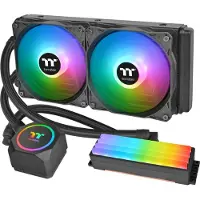 Thermaltake Floe RC 240 Memory & CPU AIO Liquid Cooler, Refroidissement liquide CPU, Noir