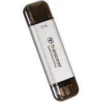 Transcend SSD portable ESD310S USB-C 2 To (R1050/W950) Argent