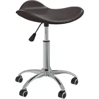 vidaXL Chaise de salle à manger Pivotante Marron Similicuir