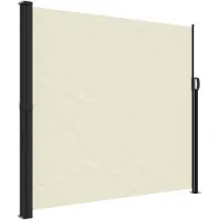 vidaXL Marquise latérale extensible Crème 180x300 cm