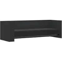 vidaXL Étagère murale noir 100x35x30,5 cm bois d'ingénierie