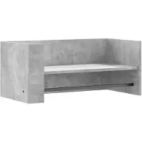 vidaXL Étagère murale gris béton 70,5x35x30,5 cm bois d'ingénierie