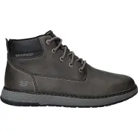 SKECHERS Bottes à lacets 'Relaxed Fit: Garlan - Deno' gris foncé