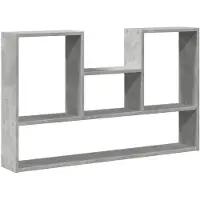 vidaXL Étagère murale gris béton 99x15x60 cm bois d'ingénierie