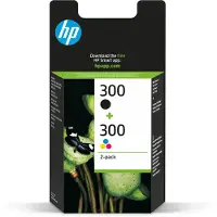 HP 300 (CN637EE) - Noir + 3 couleurs - Cartouche d'encre - Multipack