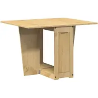vidaXL Table à manger Butterfly Pliable Corona Marron Cire Pin massif