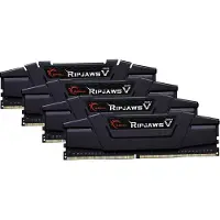 G.Skill Ripjaws V - DDR4 - 64 GB: 4 x 16 GB - DIMM 288-PIN - 3200 MHz / PC4-25600 - CL16 - 1.35 V - ungepuffert - non-ECC - Classic Black (F4-3200C16Q-64GVK)