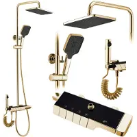 REA Kit De Douche Avec Thermostat Rob Gold