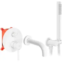 REA Robinet De Baignoire Lungo White Mat + Box