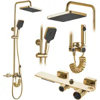 REA Kit De Douche Helix Gold