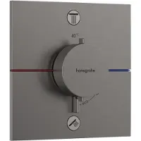 Hansgrohe robinet thermostatique encastré ShowerSelect Comfort E pour 2 points de puisage, finition noir brossé
