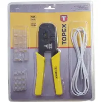 Topex Pince pour Emportes connecteurs - - 32d408 - 185 mm - Ergonomique - Acier trempé