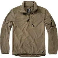 Brandit Pull-over 'Troyer Ripstop' olive / noir