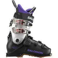 Salomon - Chaussures de ski all-mountain - Shift Alpha Boa 95 W Black/Ultra Violet/Ultra Violet pour Femme en Aluminium - Taille 42 2/3-43 1/3 - Noir