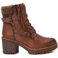 Refresh pour femme. 17231003-CAMEL Bottines 172310 marron (37), 5 à 8 cm, Lacets, Fermeture éclair, Casuel