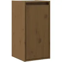 vidaXL Armoire murale Marron miel 30x30x60 cm Bois de pin massif