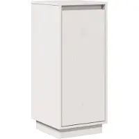 vidaXL Sideboard Blanc 31,5x34x75 cm Pin massif