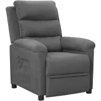 vidaXL Fauteuil relax gris clair Tissu