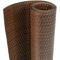 vidaXL Pare-vue balcon brun et noir 500x80 cm Poly rotin