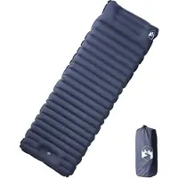vidaXL Matelas de camping autogonflant avec oreiller 1 personne gris