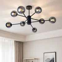 LumenXL Suspension design avec verre fumé - Idaho