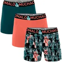 Muchachomalo Boxer Muchachomalo Men Camra Print Coral Green (3 pièces)-XXL