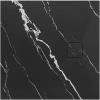 REA Receveur De Douche Magnum Carrara Black 90x90