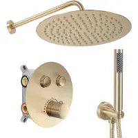 REA Kit De Douche Encastré Lungo Brush Gold Box