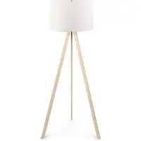 Opviq , AYD-1523, Lampadaire, blanc, MDF, 38 x 38 x 140 cm