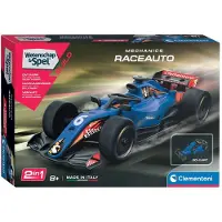 Clementoni Science et Spel - Kit de construction 2 en 1 « Voiture de course ou kart »