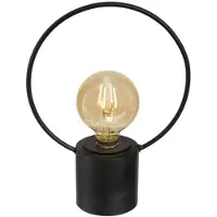 Atmosphera Lampe vintage avec pied en fer noir, accessoire parfait pour l'intérieur de la maison.