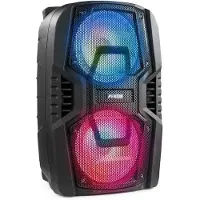 Fenton FT208LED Haut-parleur de fête (Actif, 1x 500 W), Haut-parleur PA, Noir