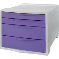 Esselte 2 Large And Small Color Breeze Buc Drawers Violet Enfants
