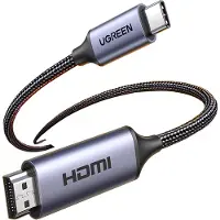 UGREEN USB C — HDMI (Typ A) (1.50 m), Câble vidéo, Gris