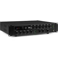 Power Dynamics PMP240 6 ZONE -Verstärker - perfekt für Rundfunkanlagen - mit Bluetooth - 240W (Amplificateur), Amplificateur stéréo, Noir