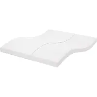 vidaXL Matelas mousse Blanc 160x220 cm 7 zones dureté 20 ILD