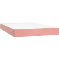 vidaXL Matelas de poche, rose, 120X220X20 Cm, velours Lumarko