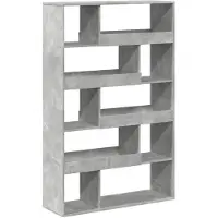 vidaXL Cloison de séparation gris béton bois d'ingénierie