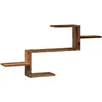 vidaXL Étagère murale vieux bois 104x15x49 cm bois d'ingénierie