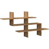 vidaXL Étagère murale chêne artisanal 124,5x18x60,5 cm bois ingénierie