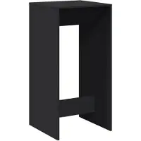 vidaXL Table de bar noire 51x50x103,5 cm Bois composite