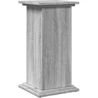 vidaXL Poteau avec espace de rangement Gris Sonoma 31x30x60 cm Bois composite