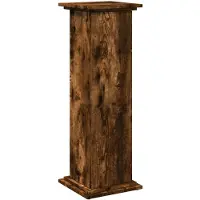 vidaXL Piédestal avec rangement chêne fumé 31x30x90 cm bois ingénierie