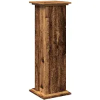 vidaXL Poteau avec espace de rangement imitation vieux bois 31x30x90 cm Bois composite