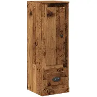 vidaXL Highboard imitation bois ancien 36x35,5x103,5 cm Matériau dérivé du bois
