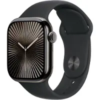 Apple Watch Series 10 4G 42 mm Titane Noir Bracelet Sport S/M