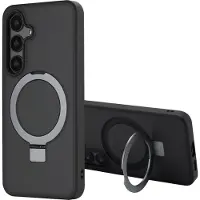 Accezz Coque Ring Stand avec MagSafe Samsung Galaxy S24 - Noir