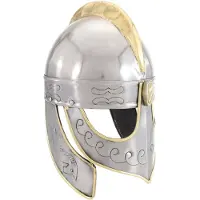 vidaXL Beowulf Casque Antique Réplique pour LARP Argent Acier