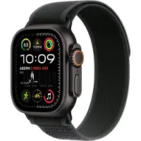 Apple Watch Ultra 2 GPS + Cellular 49 mm Boîtier en Titane Noir avec Boucle Trail Noir M/L